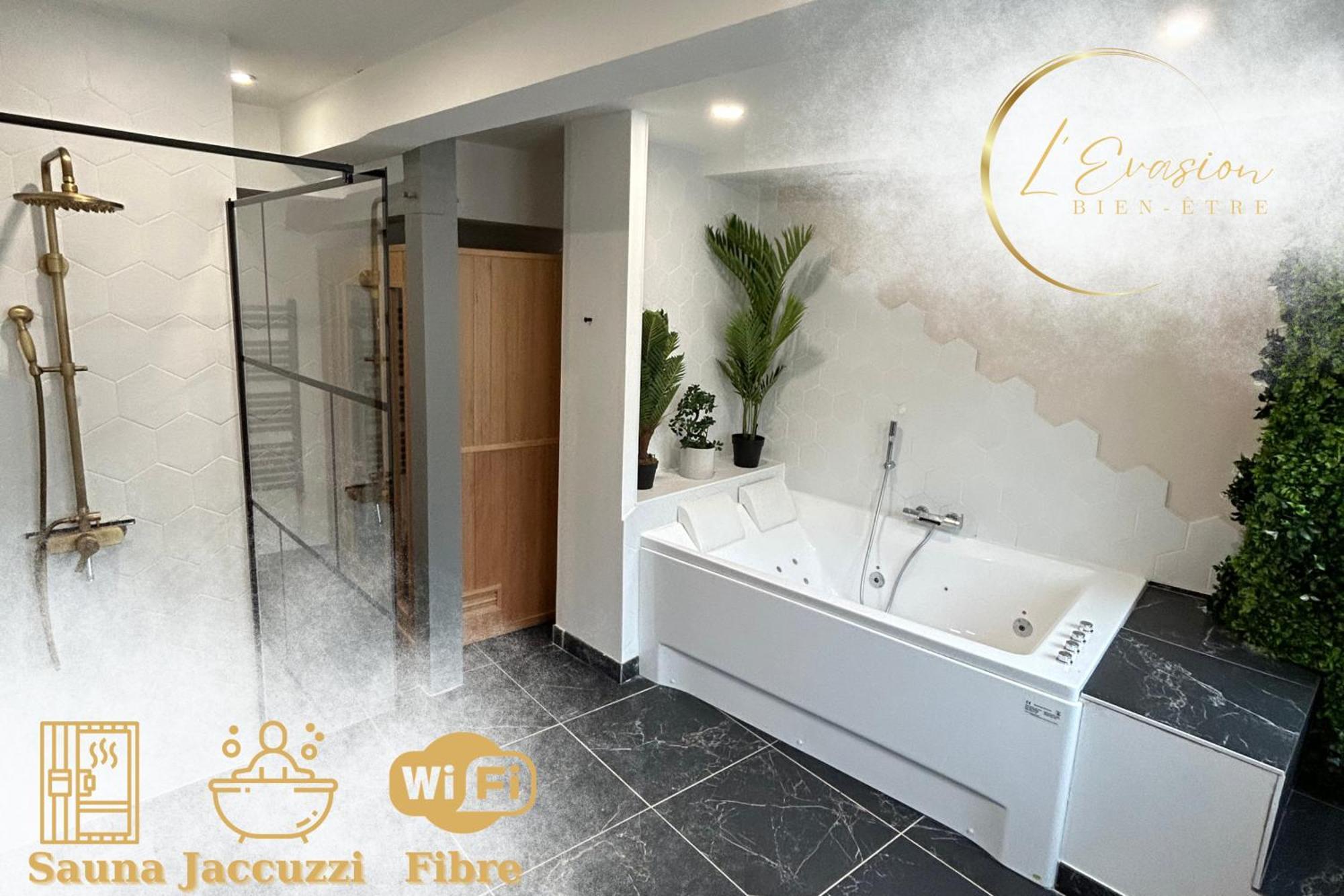 L'Evasion Amboise, Sauna Jacuzzi Buitenkant foto